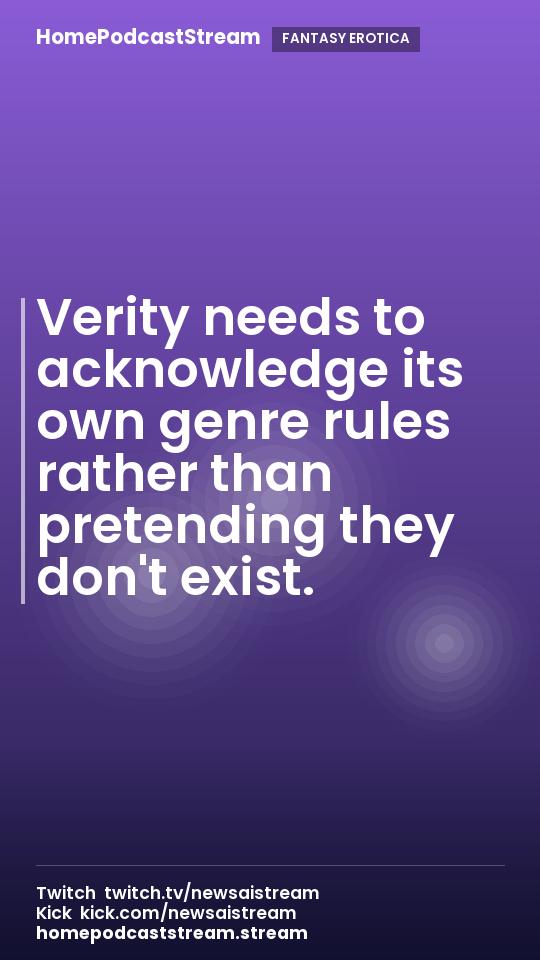 Verity needs to acknowledge its own genre rules rather than pretending they don't exist.