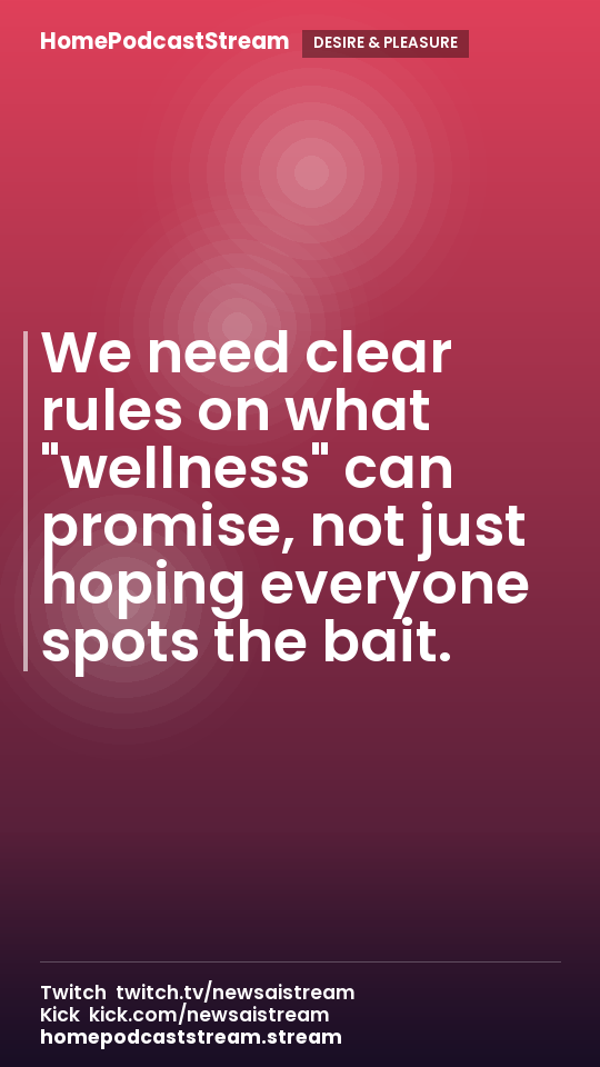 We need clear rules on what "wellness" can promise, not just hoping everyone spots the bait.