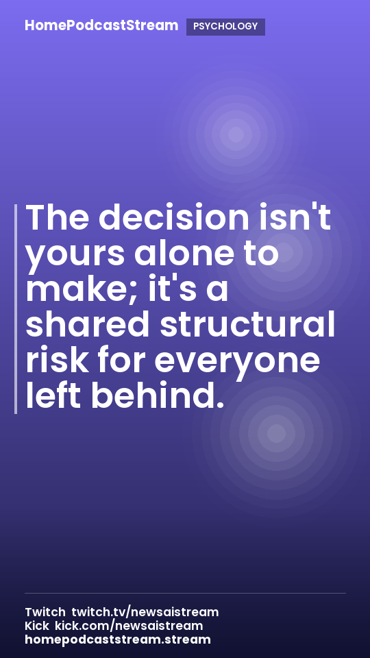 The decision isn't yours alone to make; it's a shared structural risk for everyone left behind.