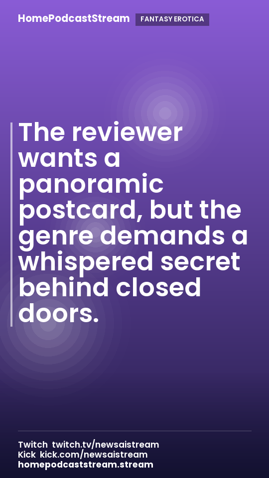 The reviewer wants a panoramic postcard, but the genre demands a whispered secret behind closed doors.