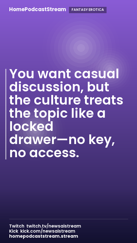 You want casual discussion, but the culture treats the topic like a locked drawer—no key, no access.