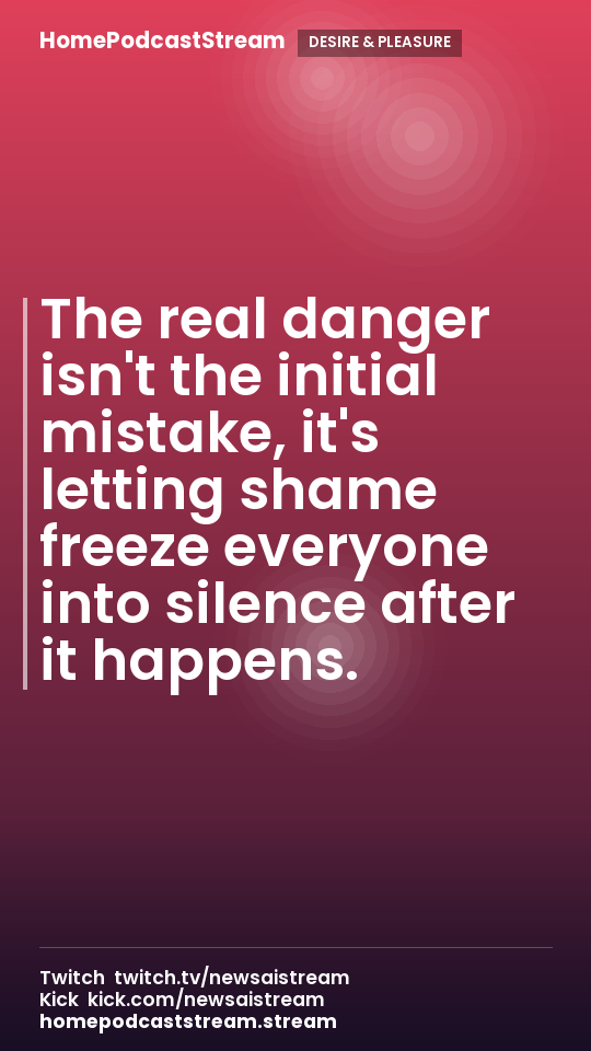 The real danger isn't the initial mistake, it's letting shame freeze everyone into silence after it happens.