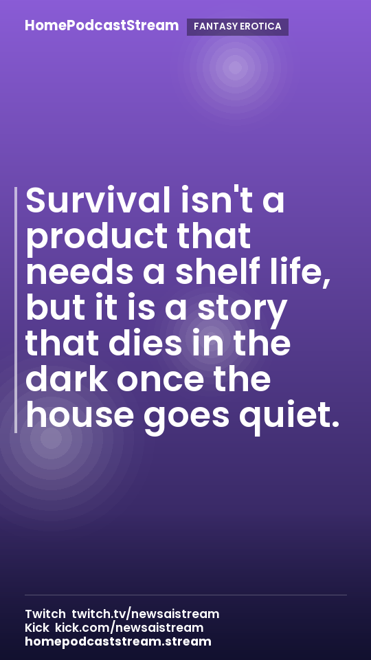 Survival isn't a product that needs a shelf life, but it is a story that dies in the dark once the house goes quiet.