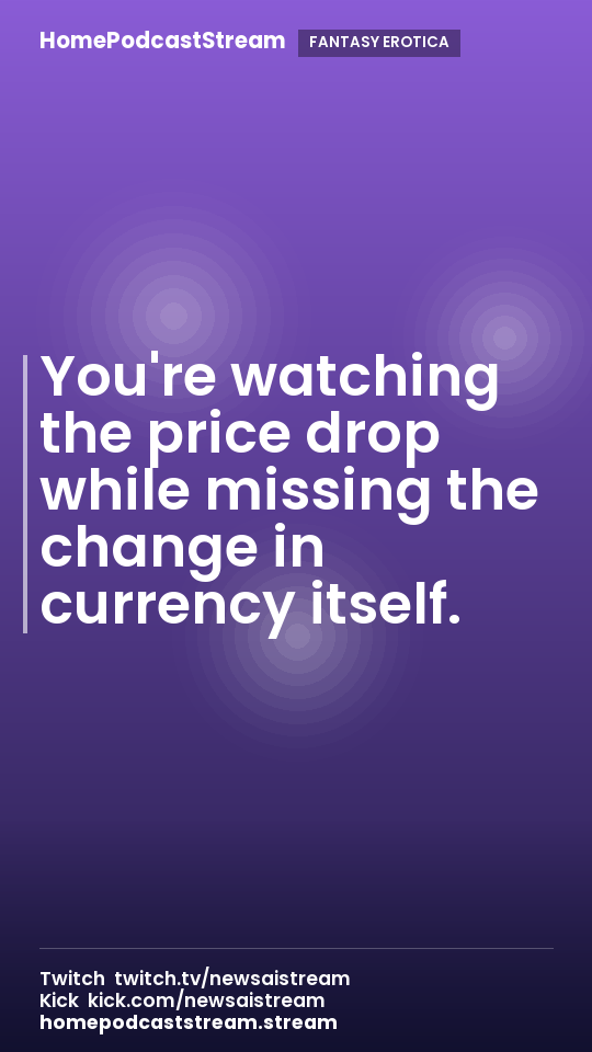 You're watching the price drop while missing the change in currency itself.