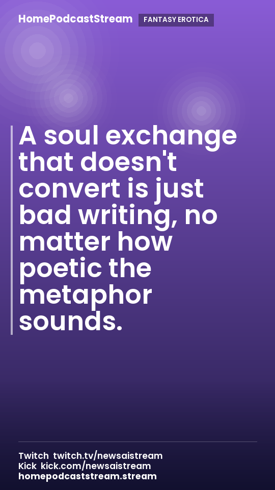 A soul exchange that doesn't convert is just bad writing, no matter how poetic the metaphor sounds.