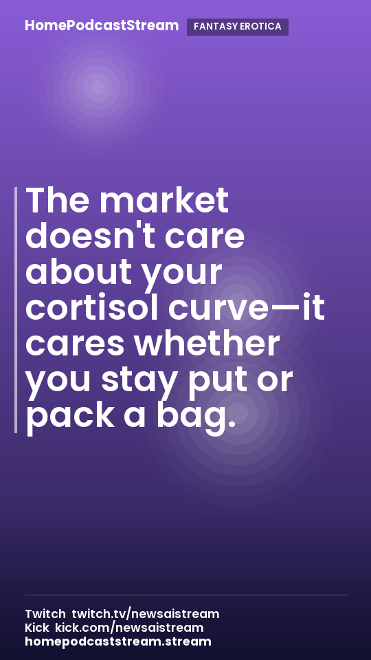 The market doesn't care about your cortisol curve—it cares whether you stay put or pack a bag.