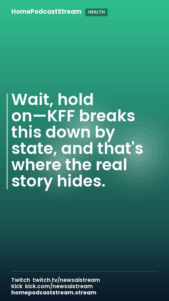 Wait, hold on—KFF breaks this down by state, and that's where the real story hides.