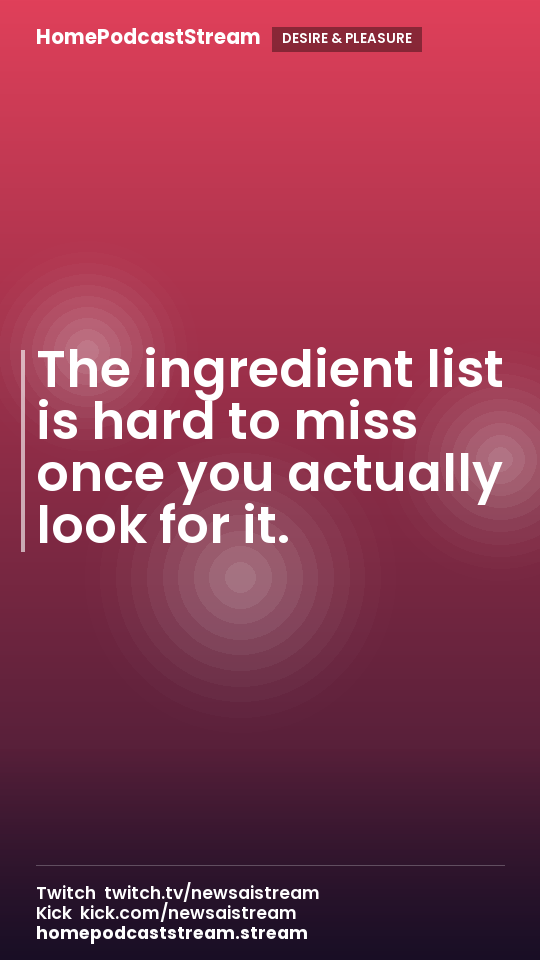 The ingredient list is hard to miss once you actually look for it.