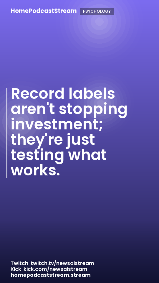 Record labels aren't stopping investment; they're just testing what works.