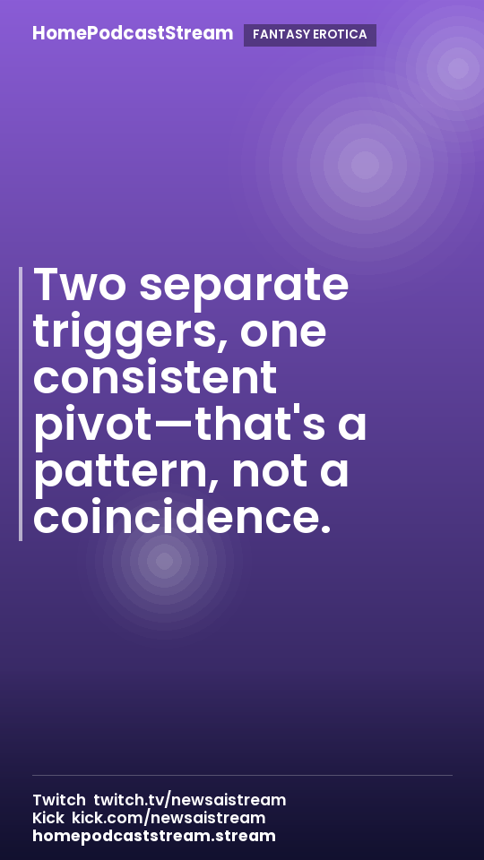Two separate triggers, one consistent pivot—that's a pattern, not a coincidence.