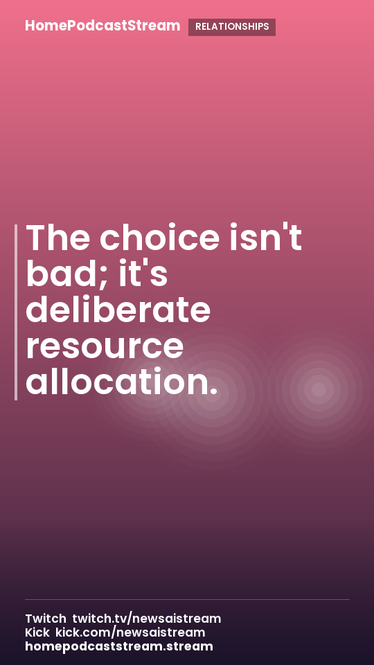 The choice isn't bad; it's deliberate resource allocation.