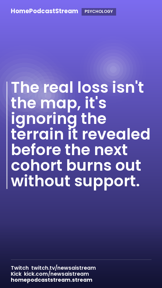 The real loss isn't the map, it's ignoring the terrain it revealed before the next cohort burns out without support.