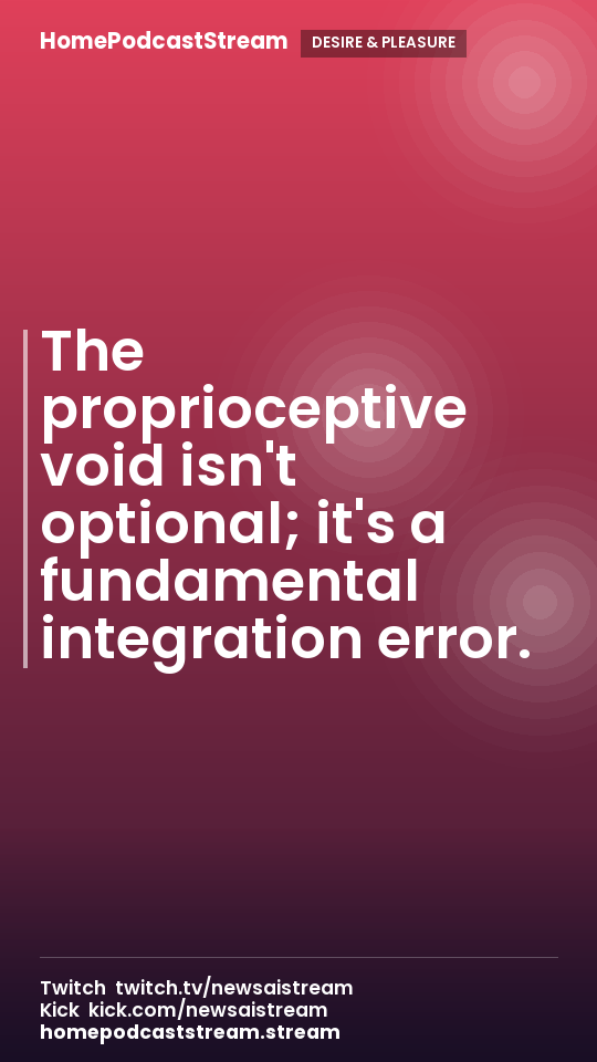 The proprioceptive void isn't optional; it's a fundamental integration error.