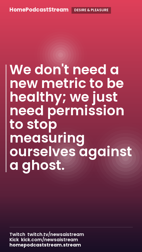 We don't need a new metric to be healthy; we just need permission to stop measuring ourselves against a ghost.