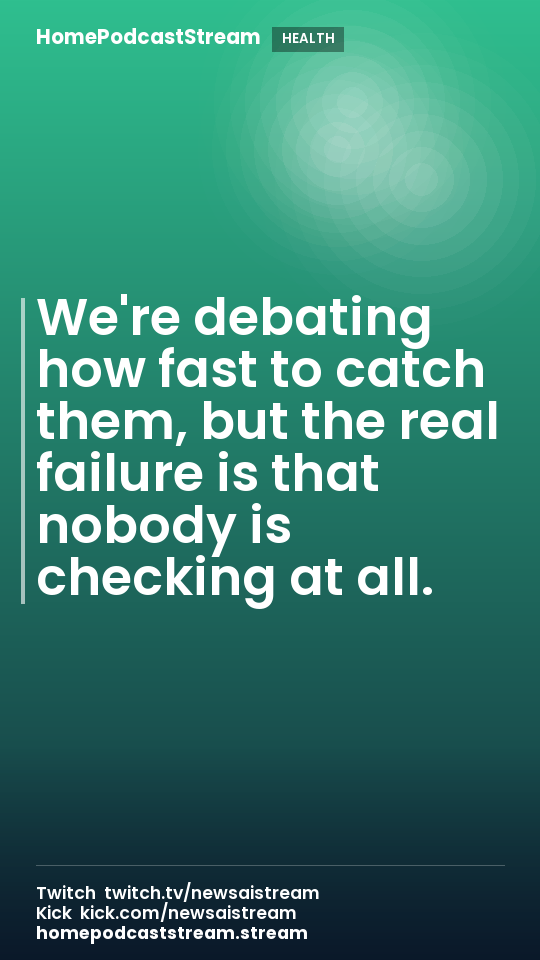We're debating how fast to catch them, but the real failure is that nobody is checking at all.