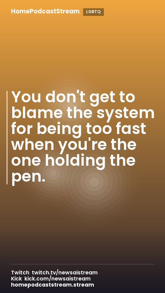 You don't get to blame the system for being too fast when you're the one holding the pen.