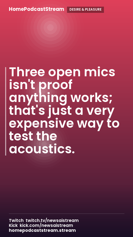 Three open mics isn't proof anything works; that's just a very expensive way to test the acoustics.
