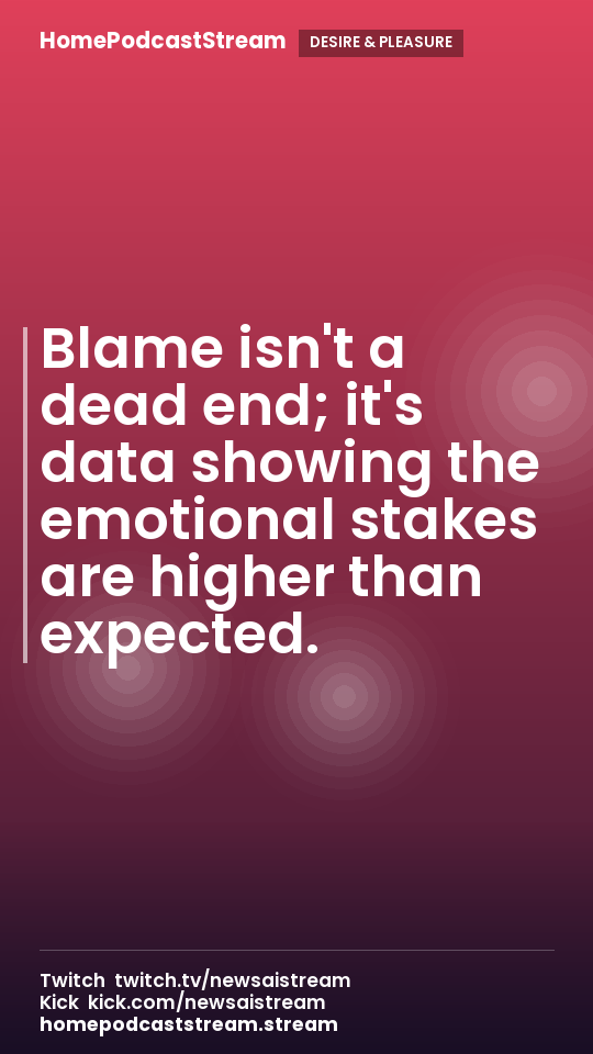 Blame isn't a dead end; it's data showing the emotional stakes are higher than expected.