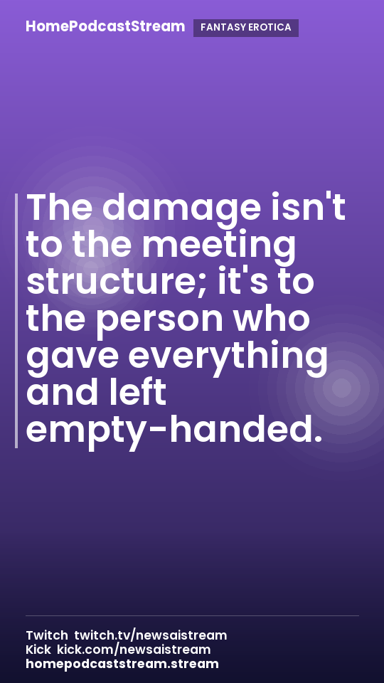 The damage isn't to the meeting structure; it's to the person who gave everything and left empty-handed.