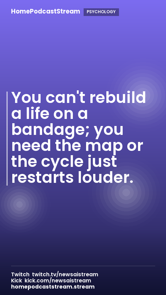 You can't rebuild a life on a bandage; you need the map or the cycle just restarts louder.