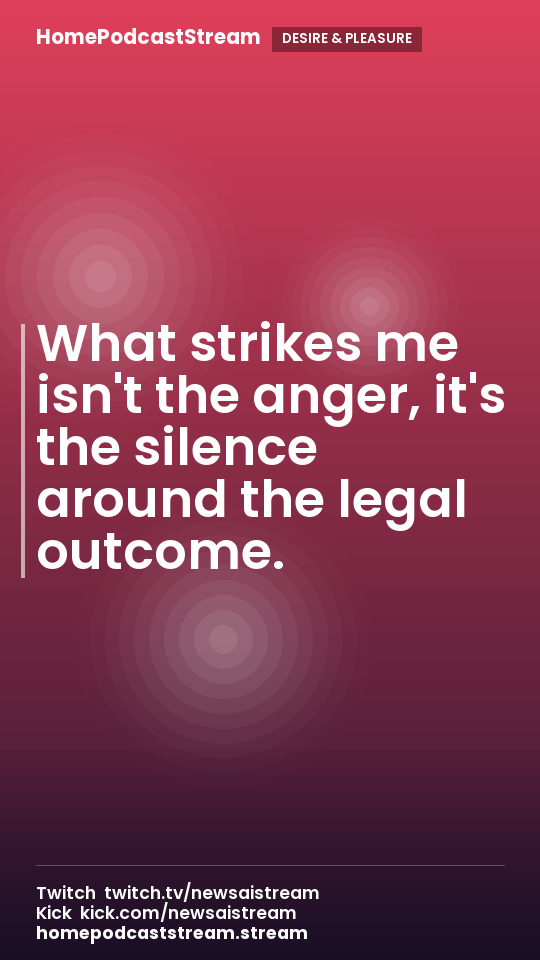 What strikes me isn't the anger, it's the silence around the legal outcome.