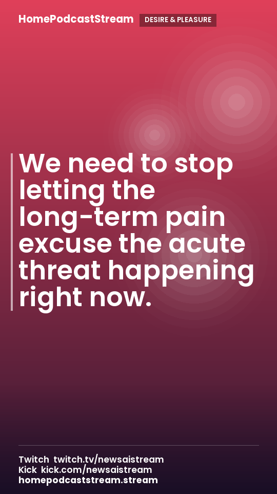 We need to stop letting the long-term pain excuse the acute threat happening right now.