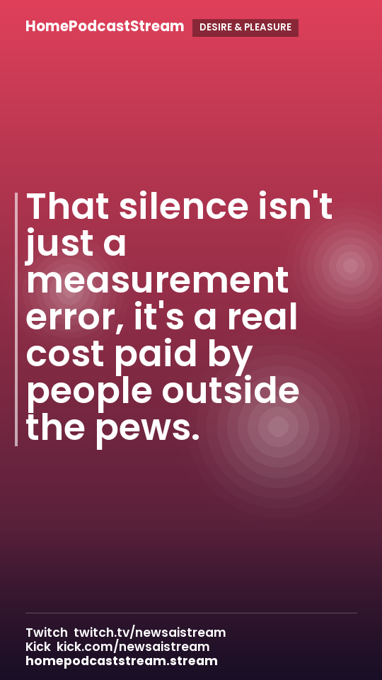 That silence isn't just a measurement error, it's a real cost paid by people outside the pews.