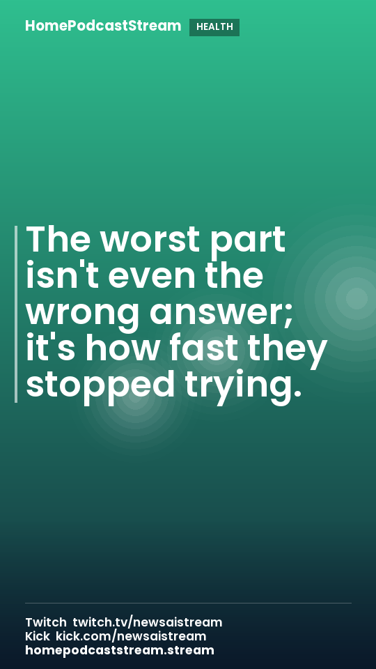 The worst part isn't even the wrong answer; it's how fast they stopped trying.