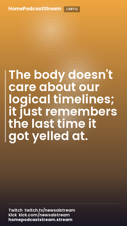 The body doesn't care about our logical timelines; it just remembers the last time it got yelled at.