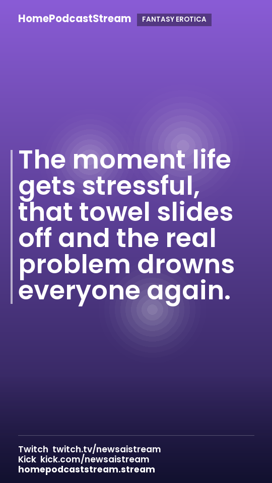 The moment life gets stressful, that towel slides off and the real problem drowns everyone again.
