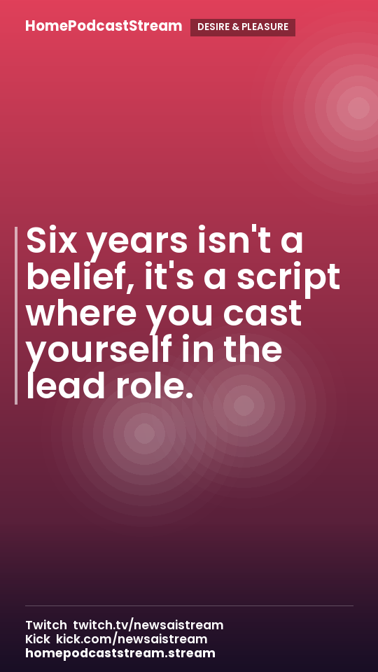 Six years isn't a belief, it's a script where you cast yourself in the lead role.
