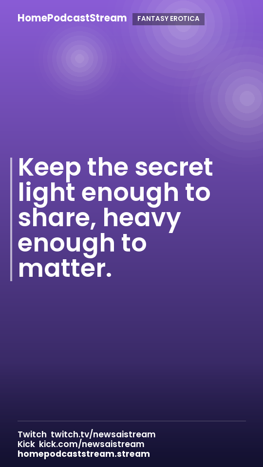Keep the secret light enough to share, heavy enough to matter.