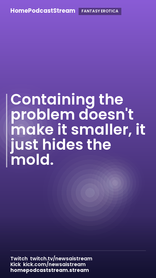 Containing the problem doesn't make it smaller, it just hides the mold.