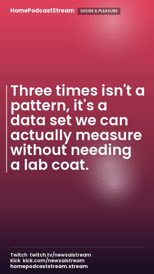 Three times isn't a pattern, it's a data set we can actually measure without needing a lab coat.