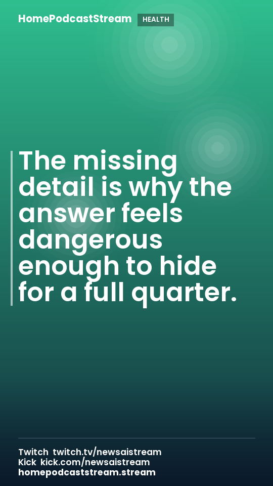 The missing detail is why the answer feels dangerous enough to hide for a full quarter.