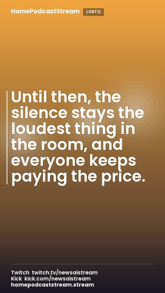 Until then, the silence stays the loudest thing in the room, and everyone keeps paying the price.