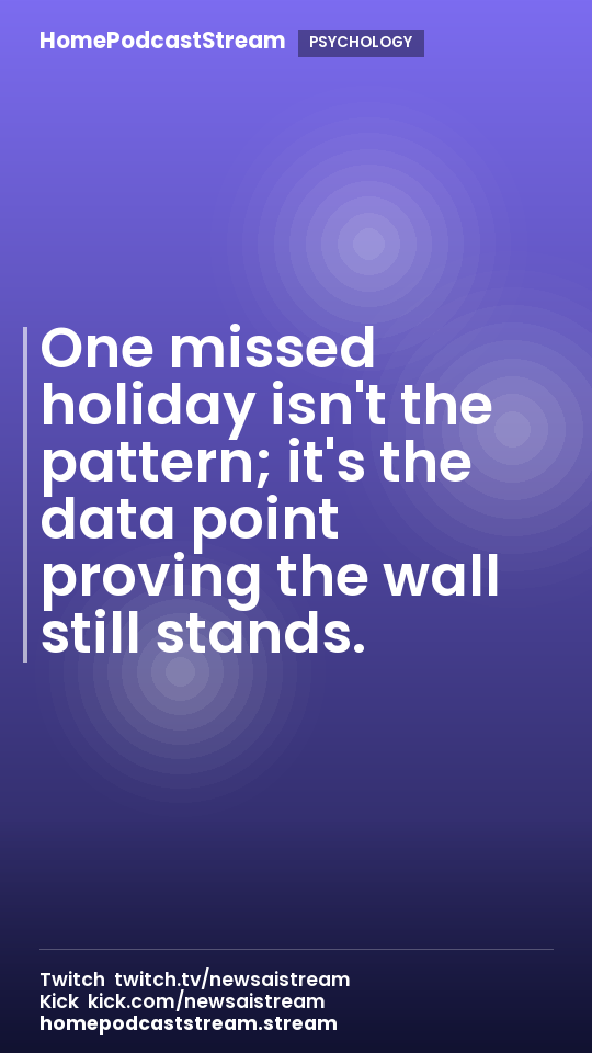 One missed holiday isn't the pattern; it's the data point proving the wall still stands.