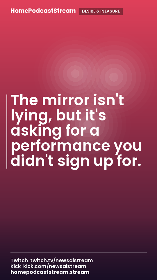 The mirror isn't lying, but it's asking for a performance you didn't sign up for.
